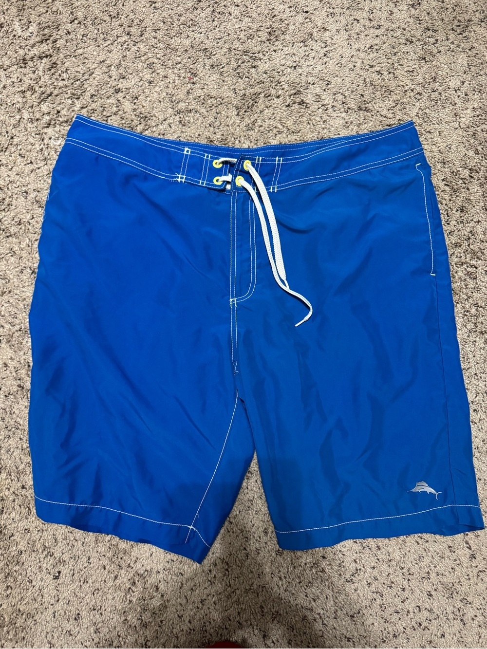 Tommy Bahama Relax Blue Men's Swim Trunks with Drawstring